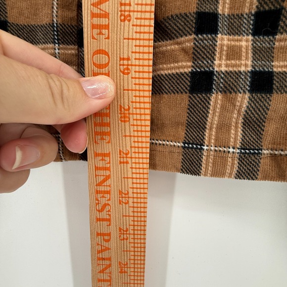 Torrid Plus Plaid Button Front Skirt Size 2 Brown Emo Grunge Preppy‎ Y2K Holiday - Picture 8 of 11